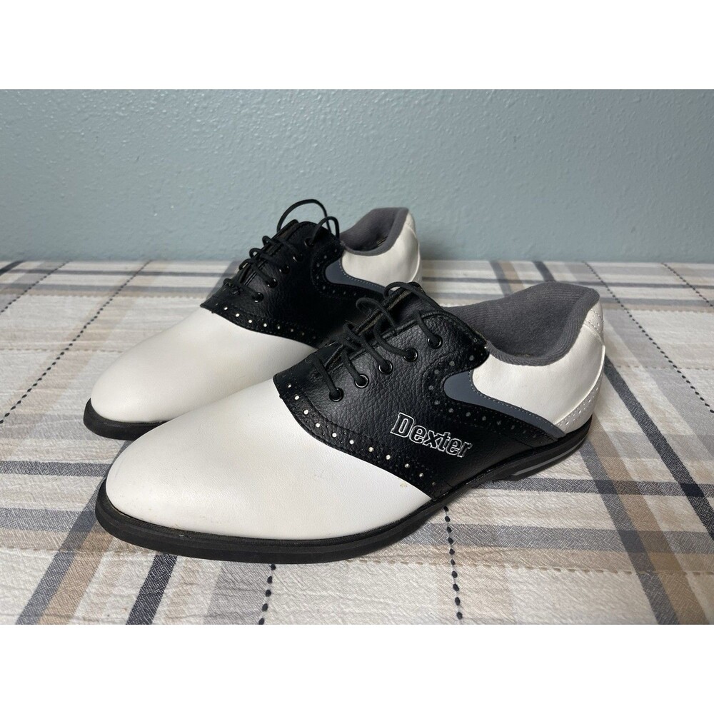 VTG Dexter Wellesley Classic Golf Shoe Interchangeable Spikes F772-2 Mens 10.5 - Picture 3 of 13